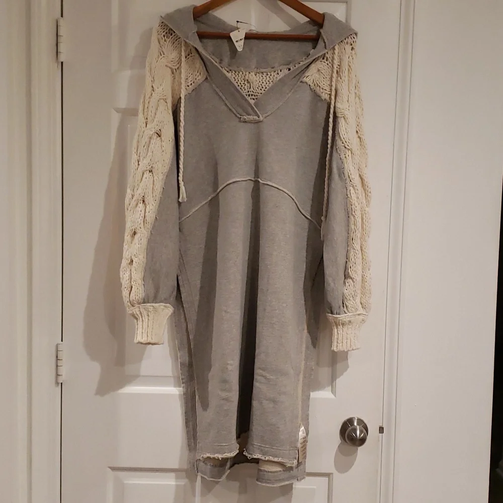 NWT! Free People Maxi Hoodie XS - Picture 2 of 9